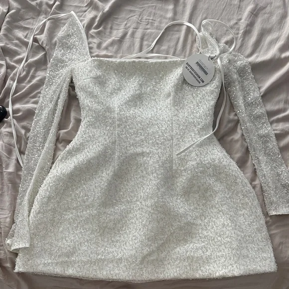 BABYBOO FASHION ANNABELLE MINI DRESS - IVORY BABYBOO FASHION ANNABELLE MINI DRESS - IVORY